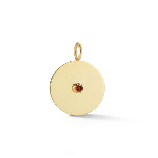 Birthstone Disc Charm