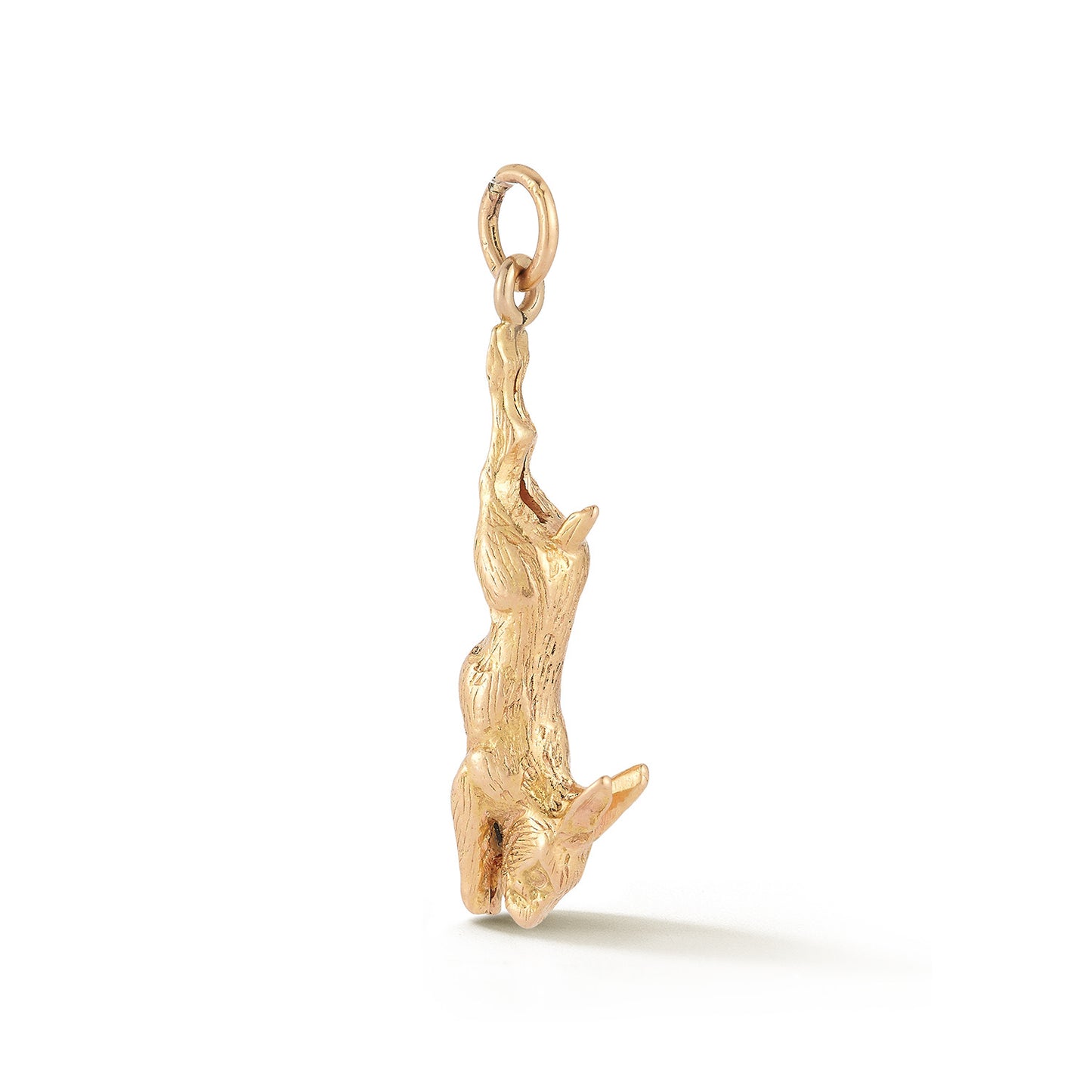 Vintage 18K Yellow Gold Diving Rabbit Charm