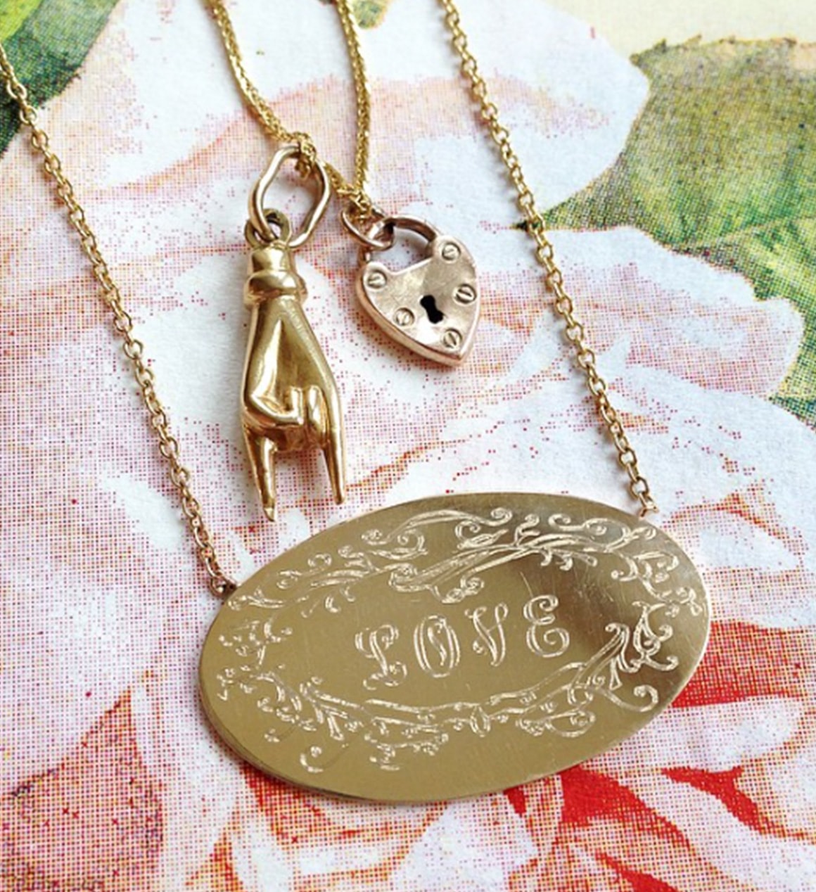 Large Signature Pendant