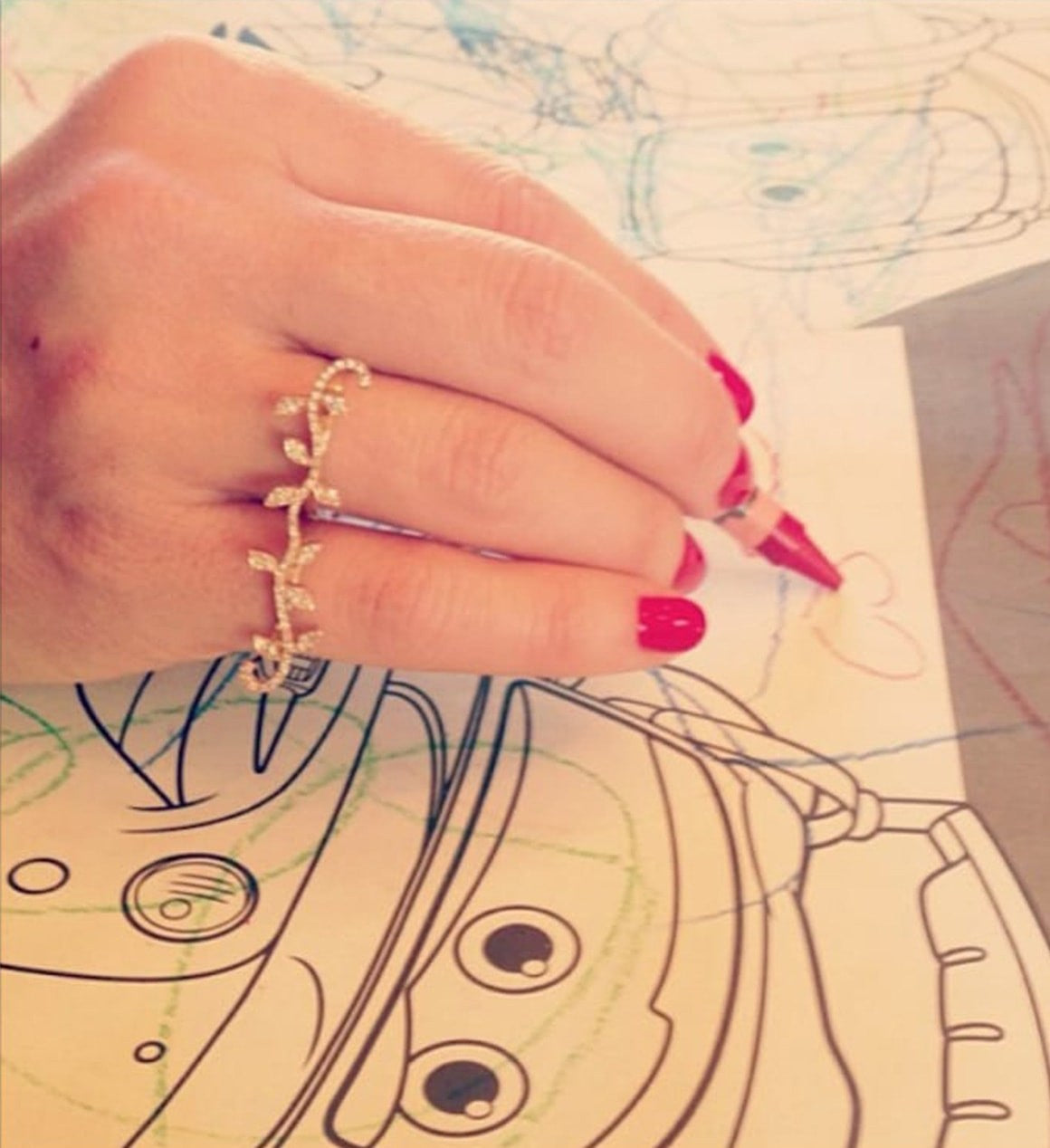 Vine Knuckle Ring