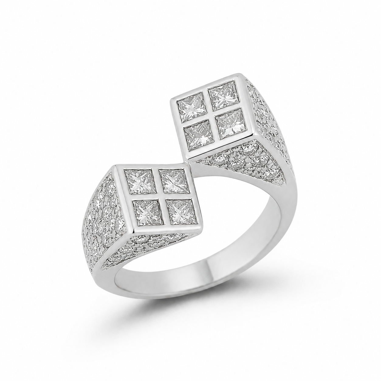 Diamond Bypass Ring