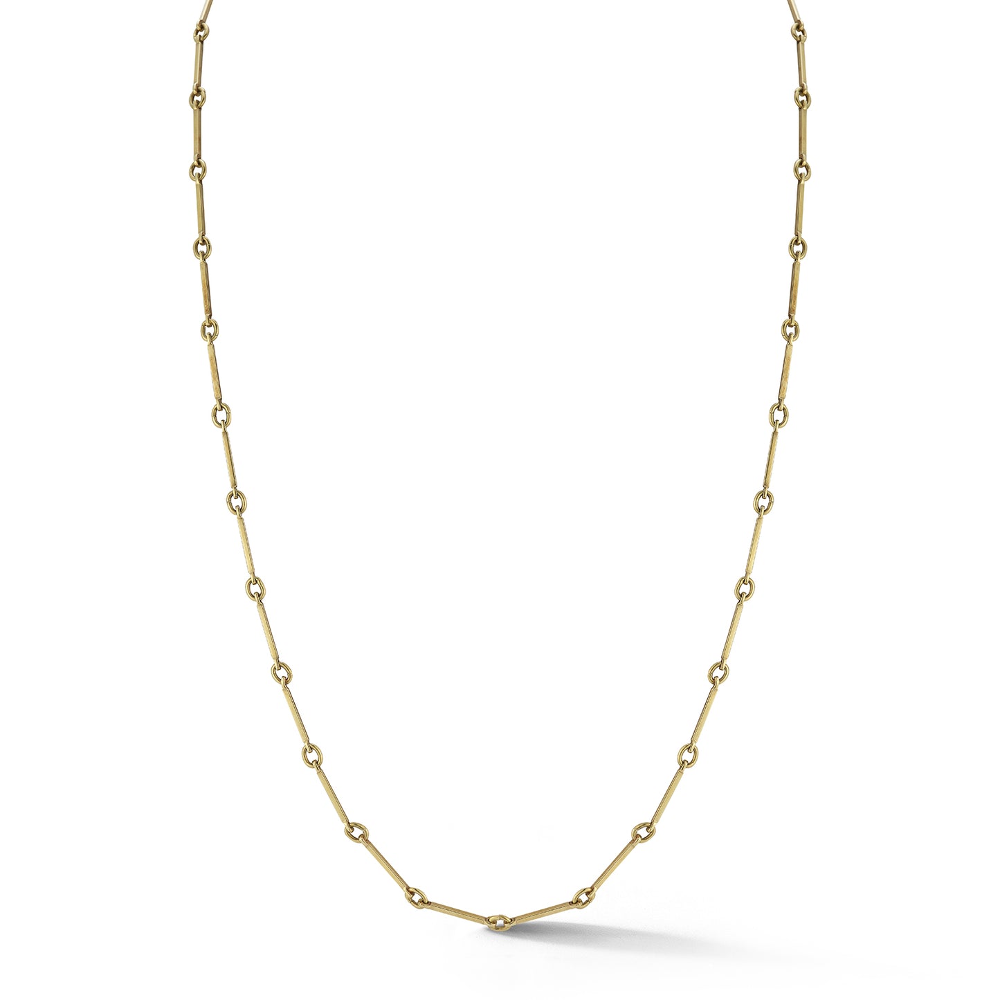 Estate Solid Gold Italian Retro Bar Chain