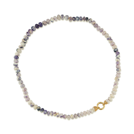 Purple Tiffany Opal Necklace