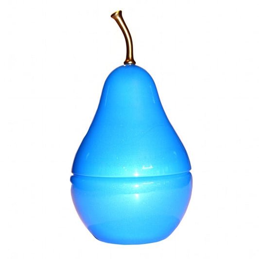 Blue Opaline Pear Jar