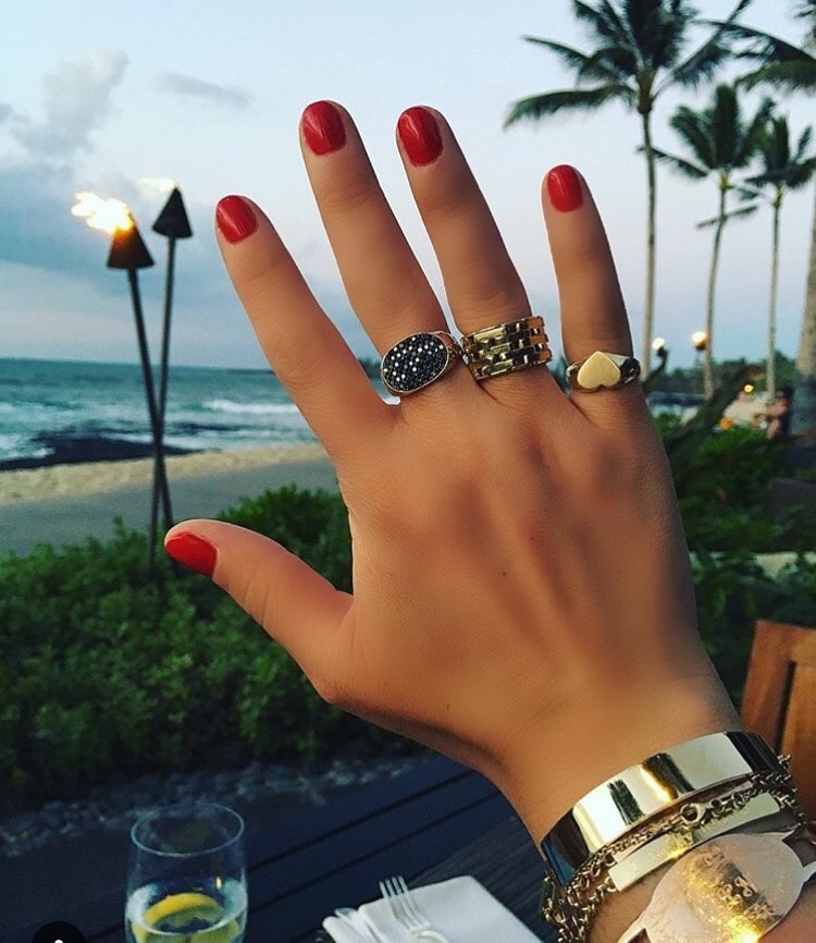 Statement Diamond Encrusted Signet Ring