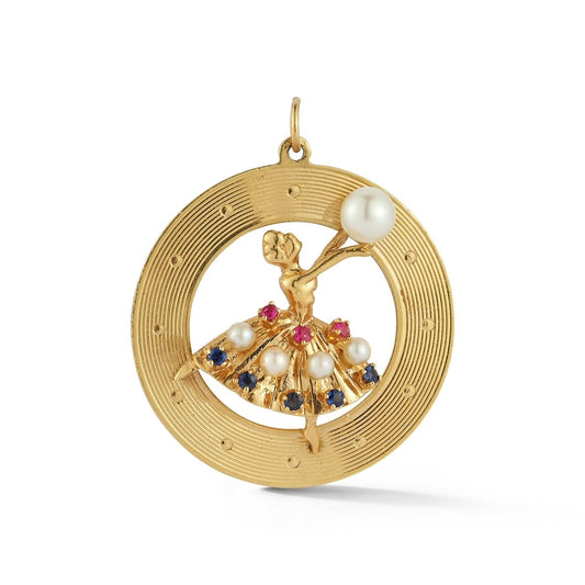 Estate Ballerina Disc Charm
