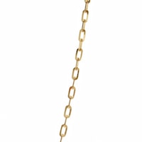 Gold Elongated Rectangular Link Necklace