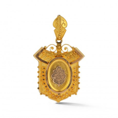 Etruscan Revival Victorian Locket