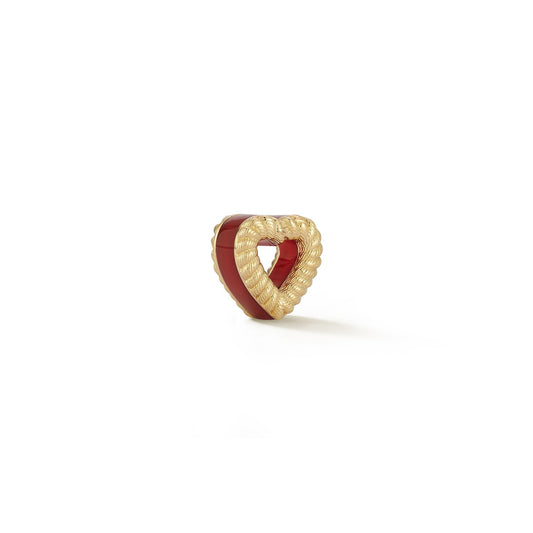 New Leona Collection Heart Slider Agate Inlay Charm