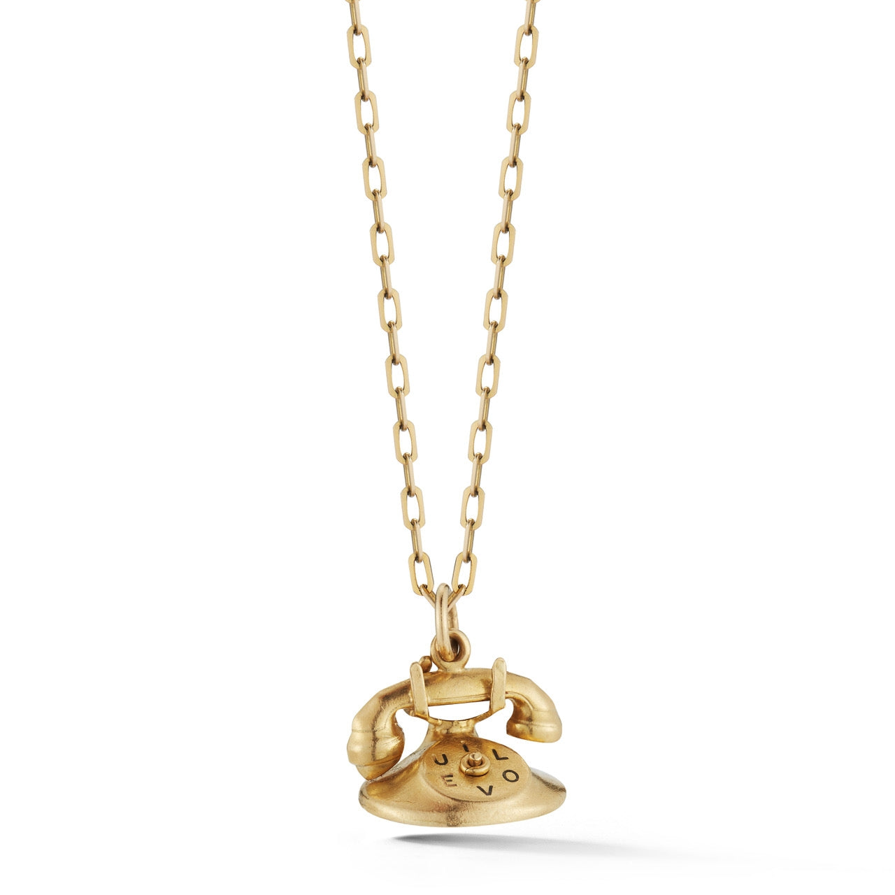 Estate I LOVE YOU Telephone Charm