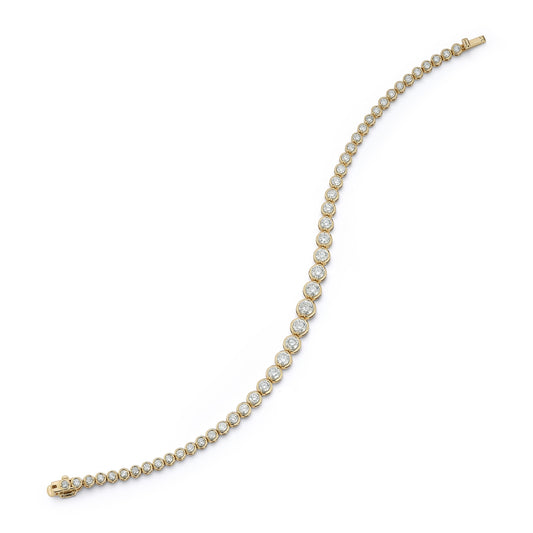 Graduating Diamond Bezel Bracelet