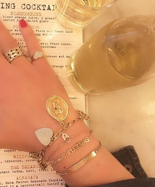 Diamond Heart Padlock Bracelet