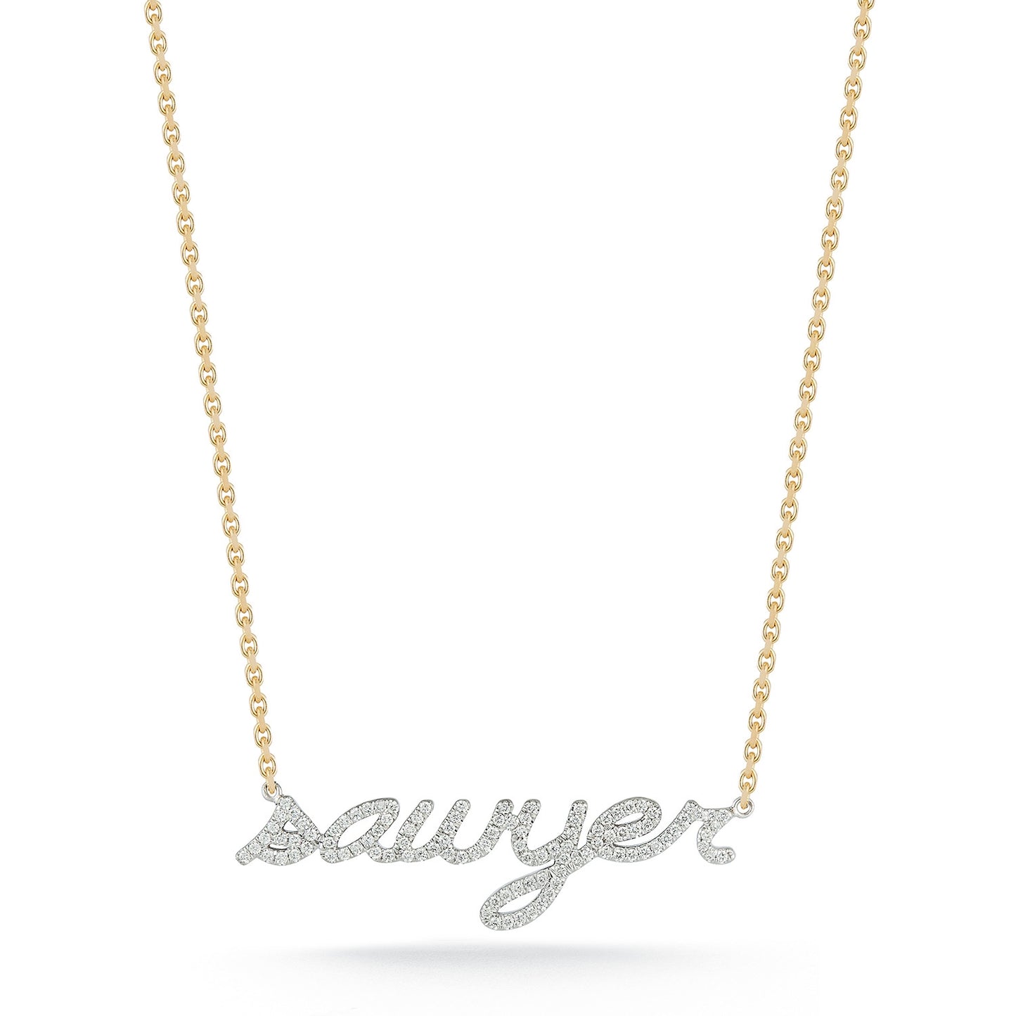 Custom Diamond Nameplate