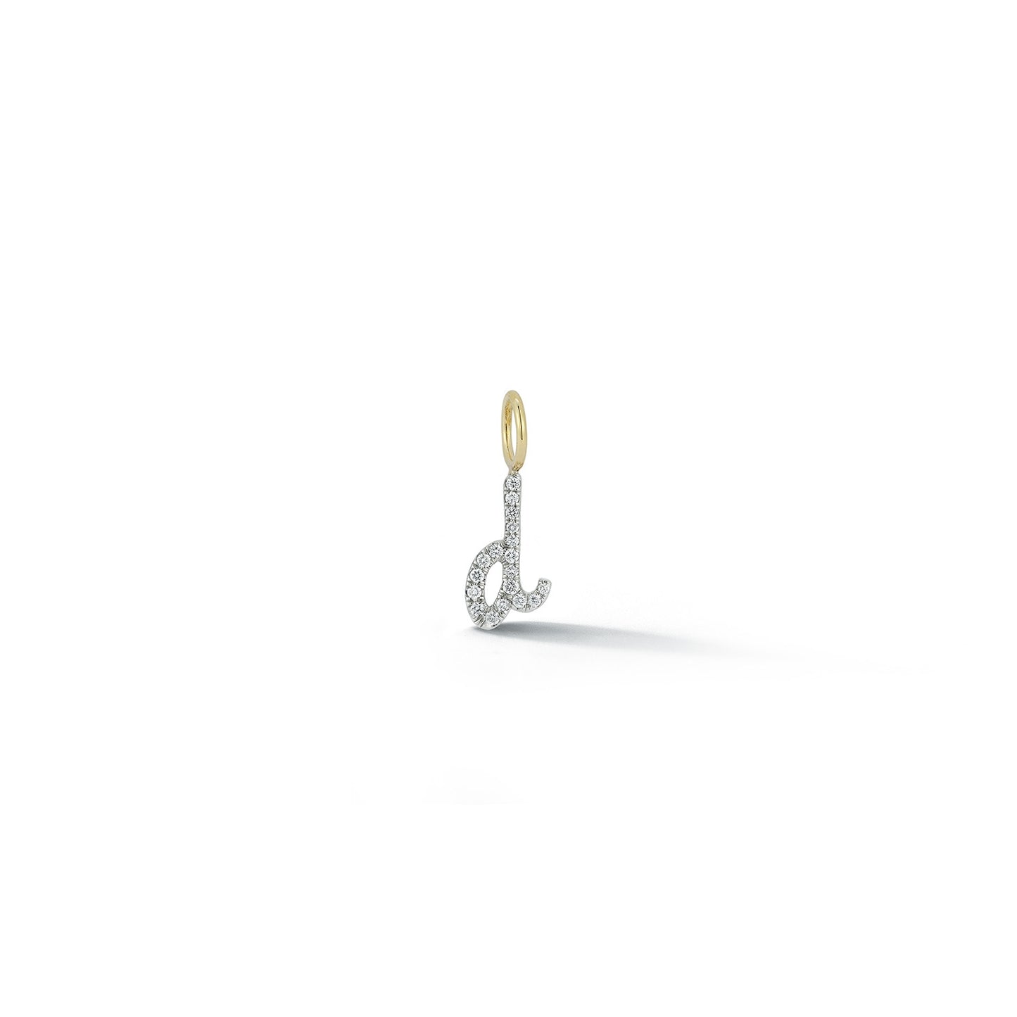 Lowercase Diamond Initial Charms