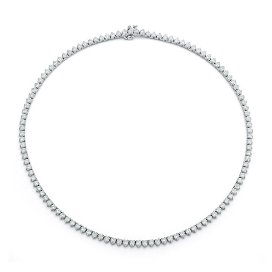 Three-Prong Diamond Necklace