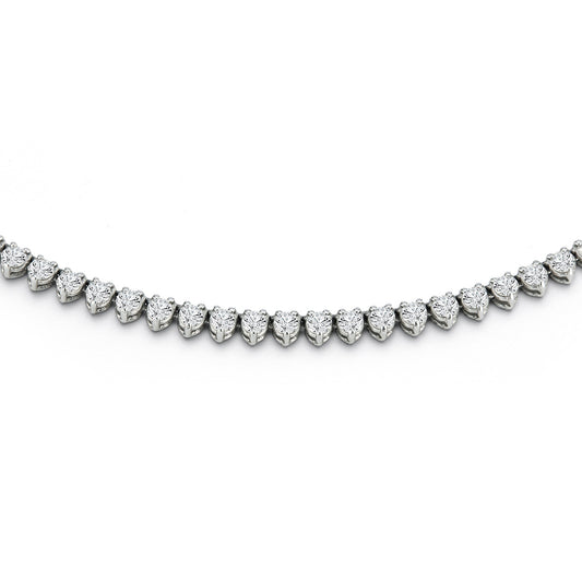 Three-Prong Diamond Necklace