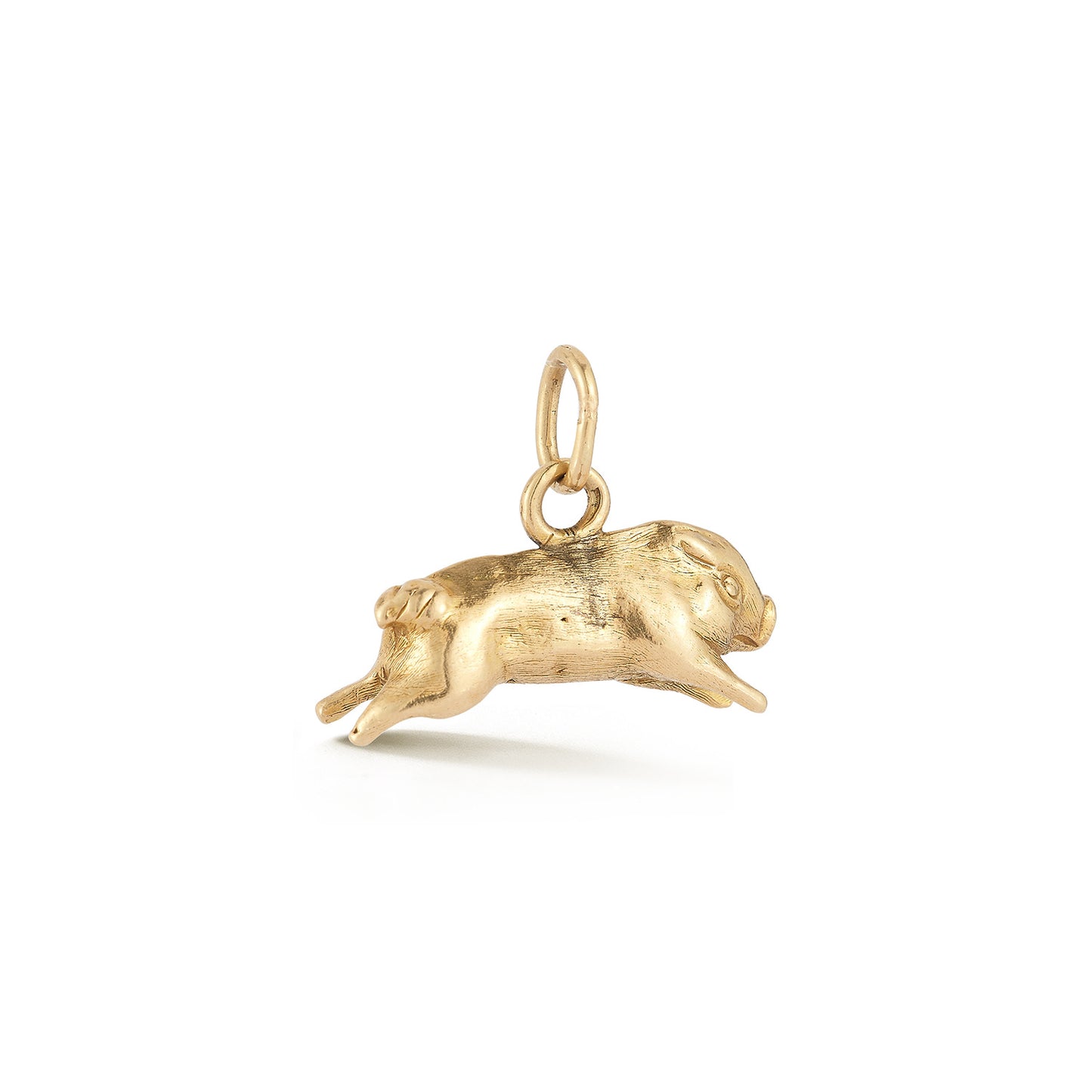 Vintage 18K Yellow Gold "When Pigs Fly" Solid Heavy Charm
