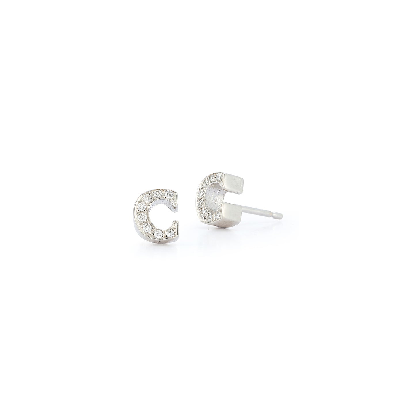 Diamond Initial Stud