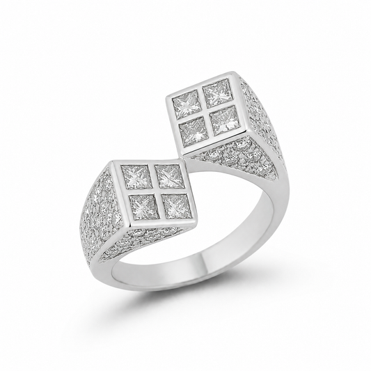 Diamond Bypass Ring
