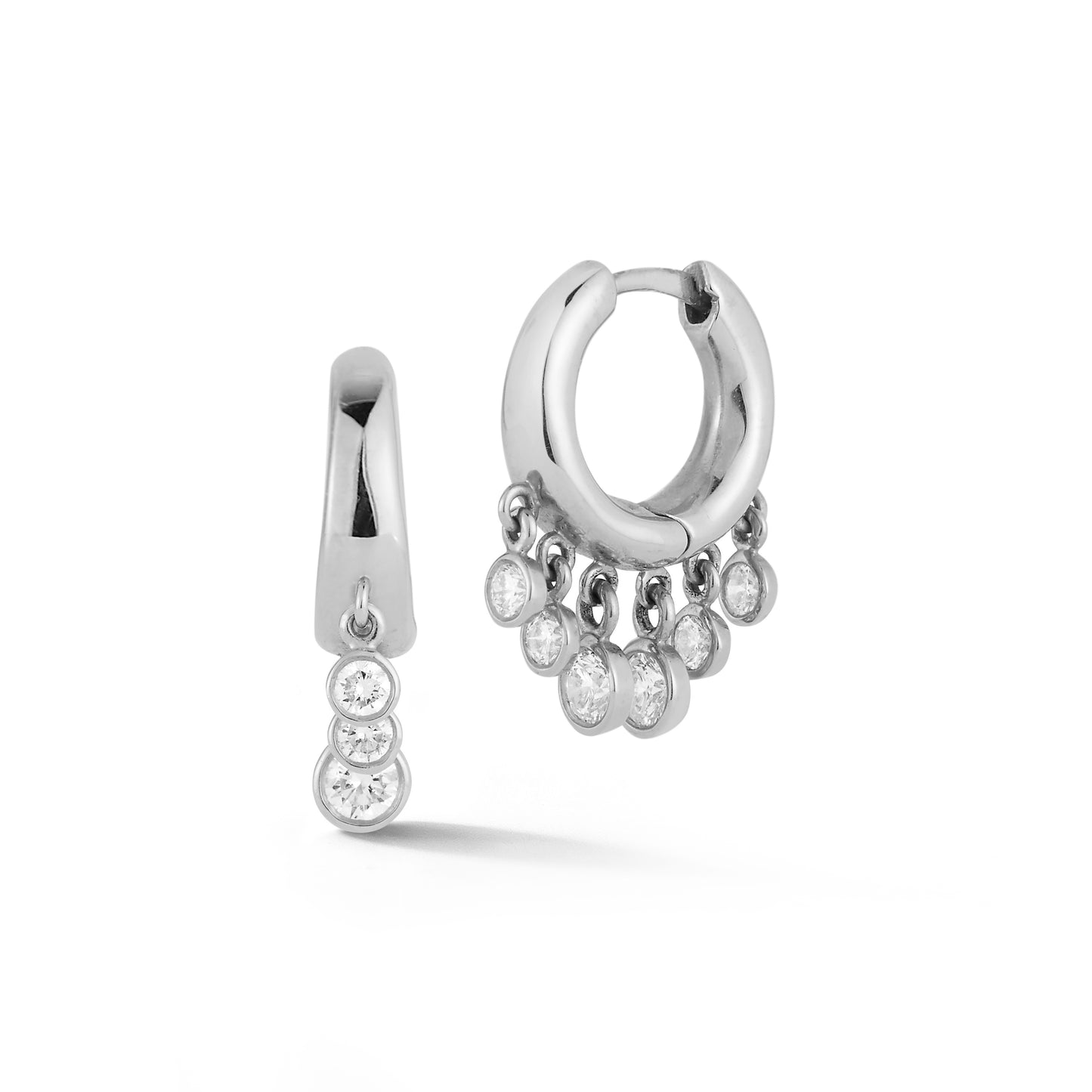 Diamond Dangle Huggie