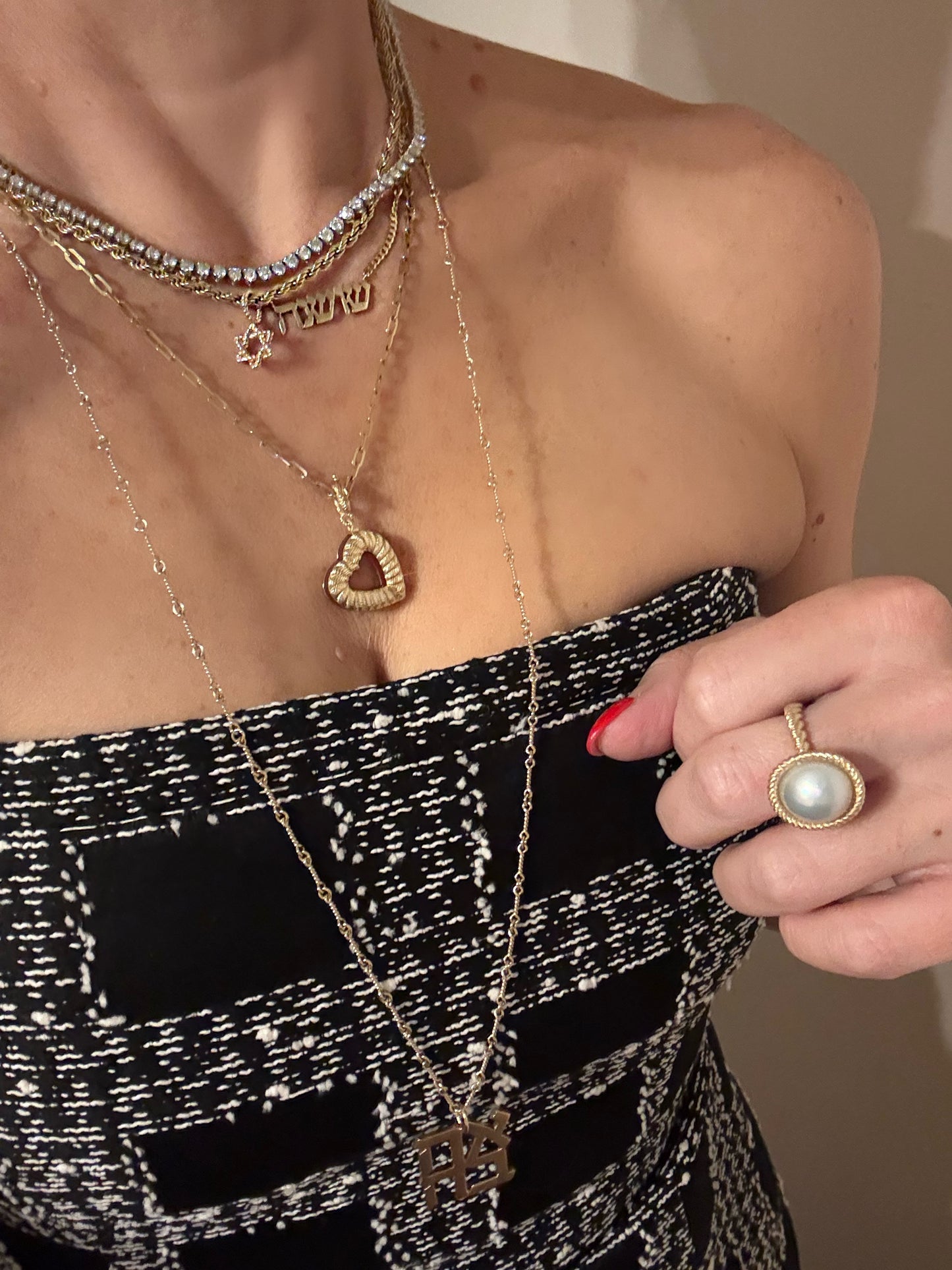 Leona Pearl Cocktail Ring