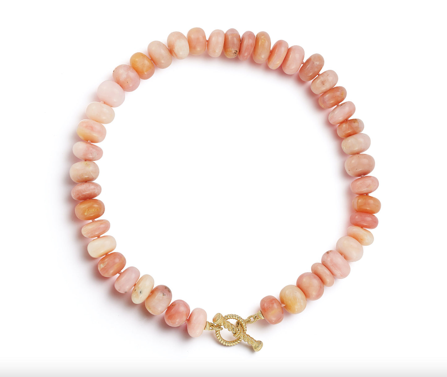 Leona Pink Opal Statement Toggle Necklace