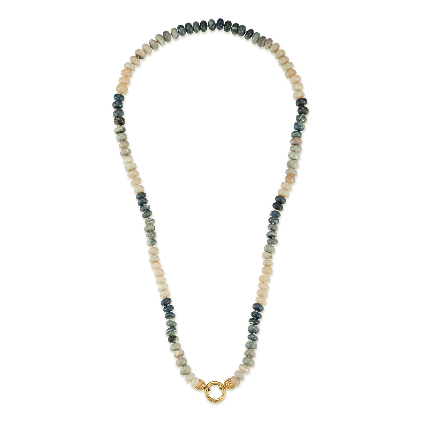 Grey Black Opal Necklace