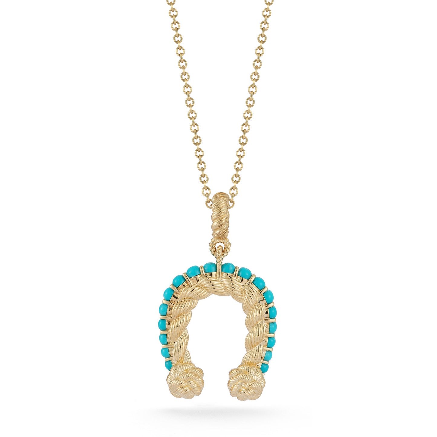 Leona Turquoise Horseshoe Charm