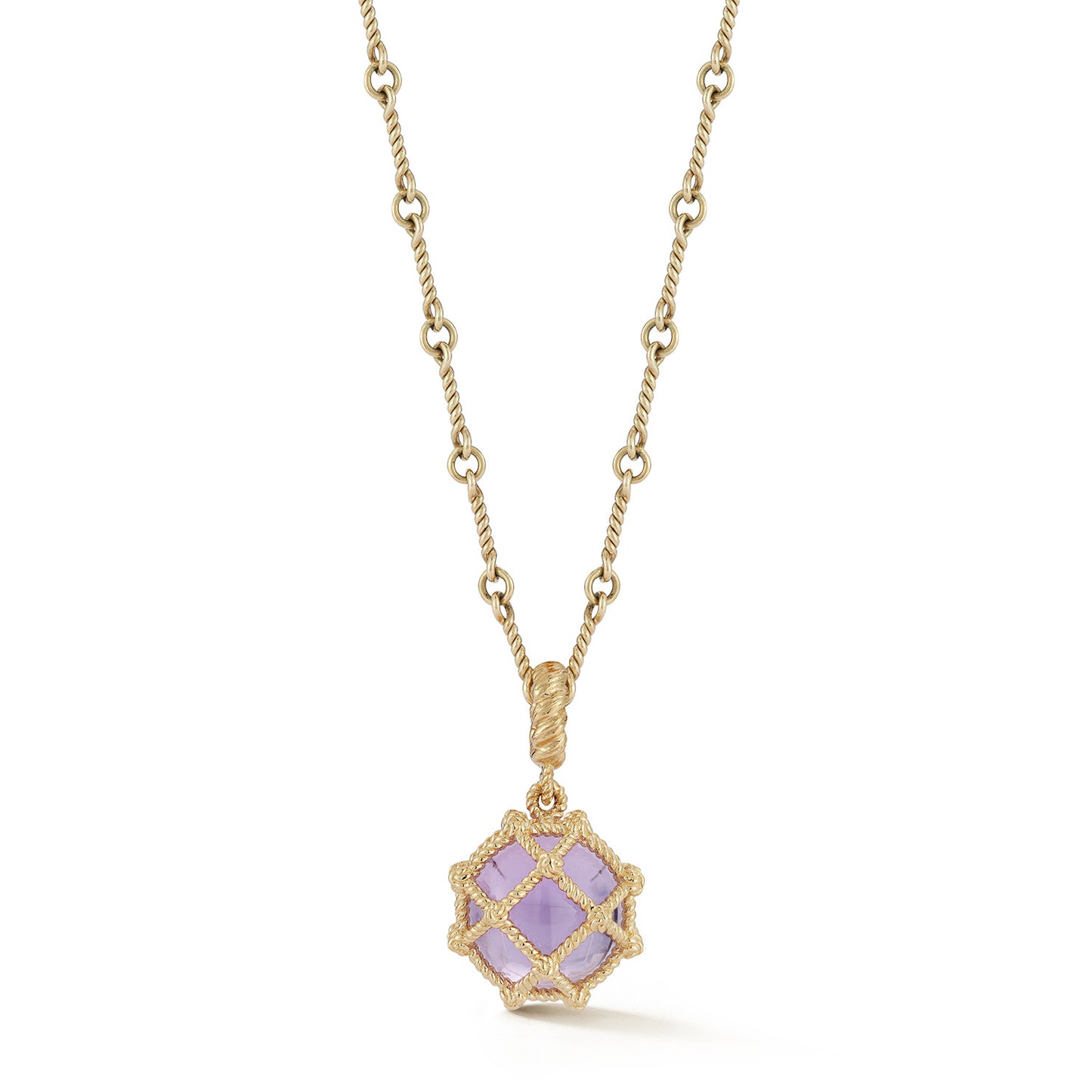 Leona Basket Charm in Amethyst