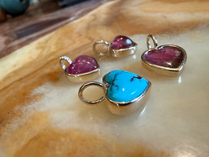 One-of-a-Kind Pink Tourmaline Heart Charm