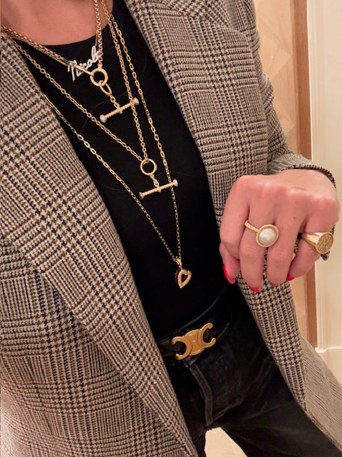 Leona Diamond Encrusted Toggle