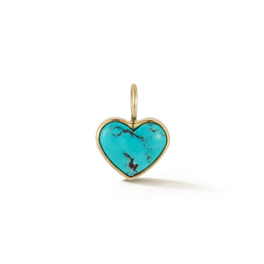 Turquoise Heart Charm