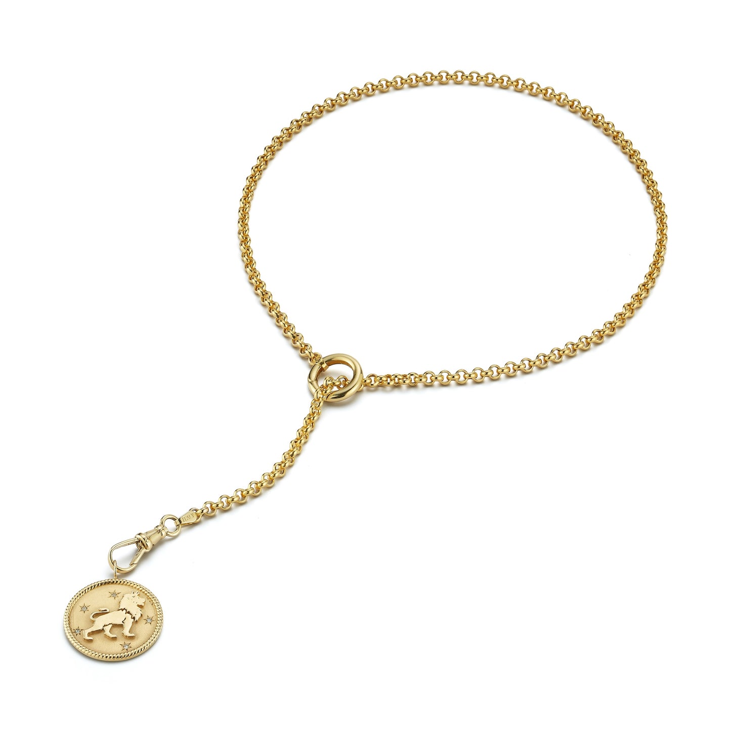 Zodiac Medallion with Transitional Belcher Chain