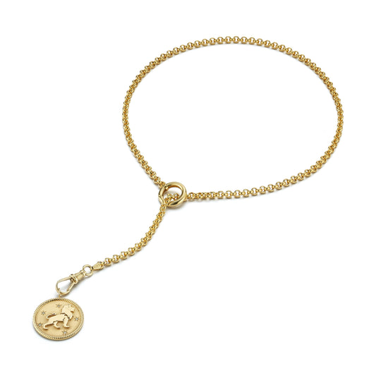 Zodiac Medallion with Transitional Belcher Chain
