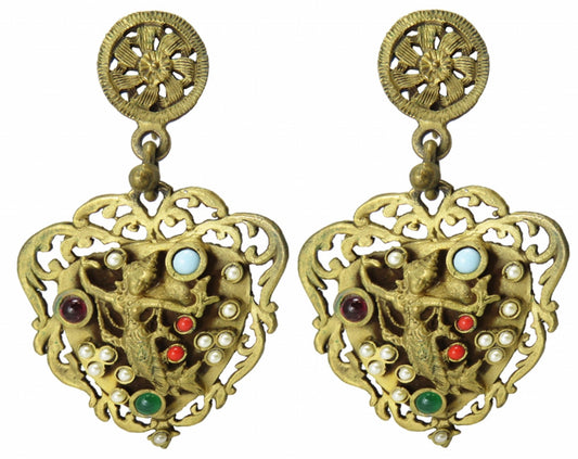 Vintage Alexis Kirk Statement Earrings