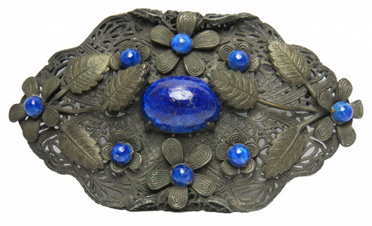 Czech Floral Brooch
