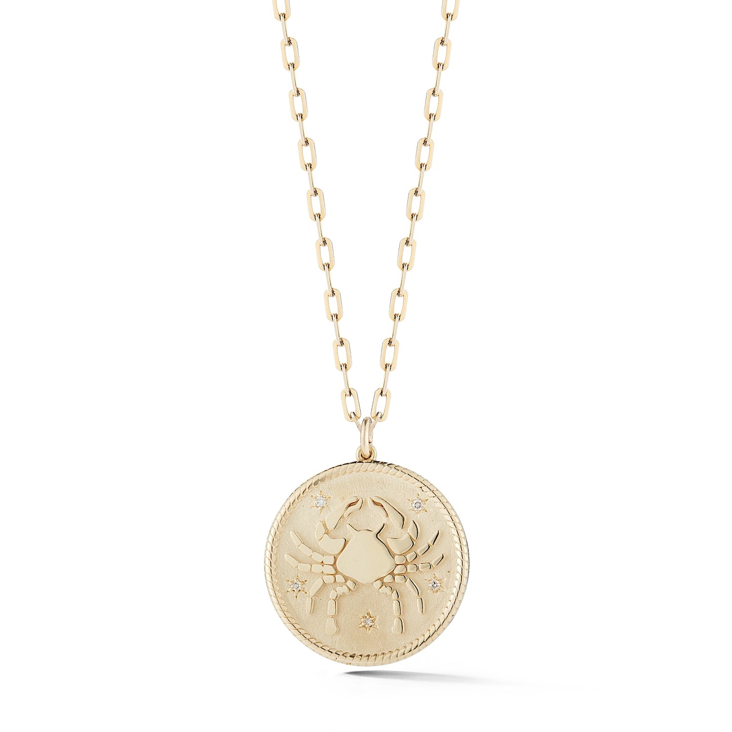 Zodiac Medallion with Transitional Belcher Chain