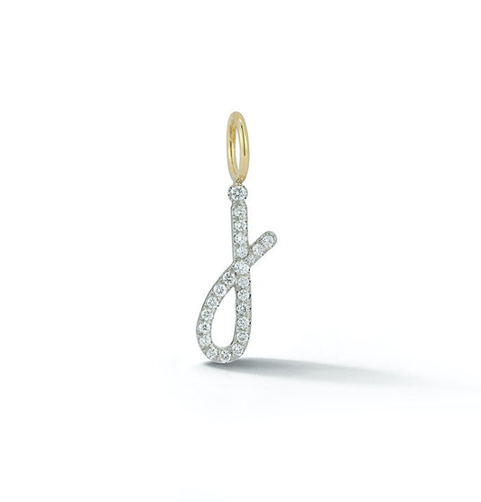Lowercase Diamond Initial Charms