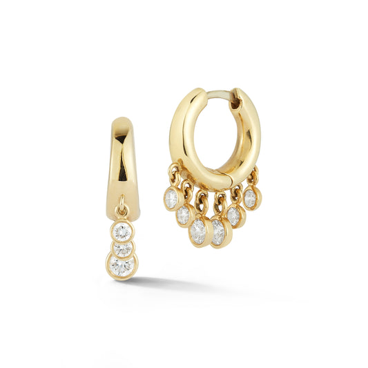 Diamond Dangle Huggie
