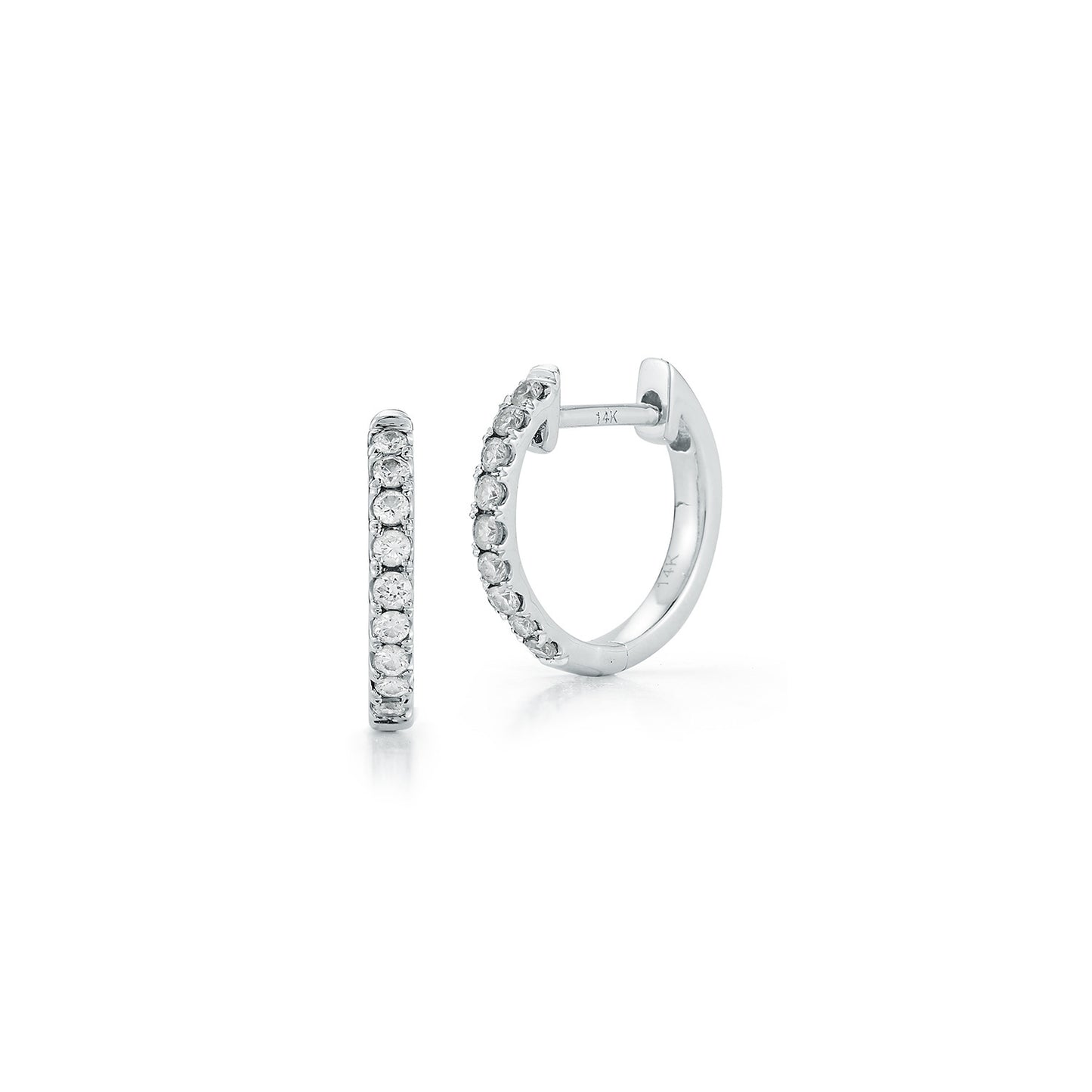 Diamond Small Round Huggies