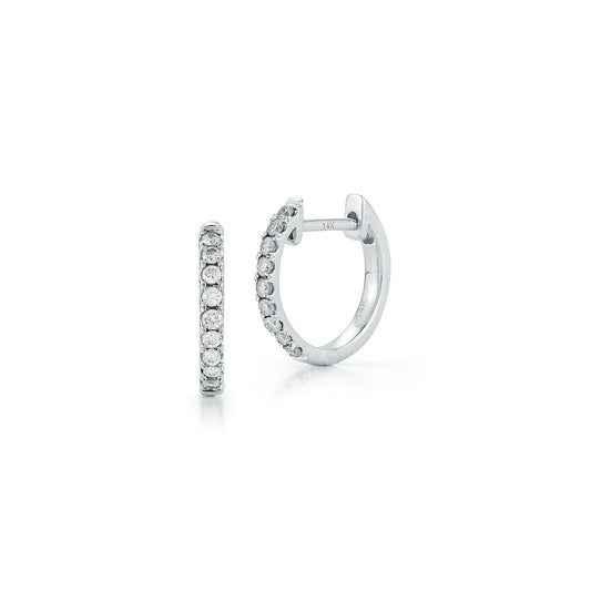 Diamond Small Round Huggies