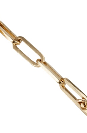 Gold Handmade Link Necklace