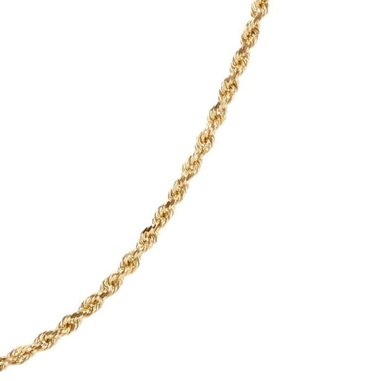 Diamond Cut Gold Rope Chain