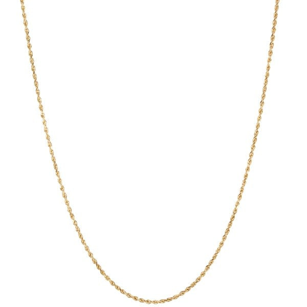 Diamond Cut Gold Rope Chain