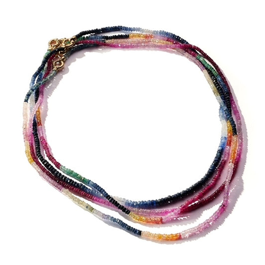 Mutli Color Sapphire Necklace