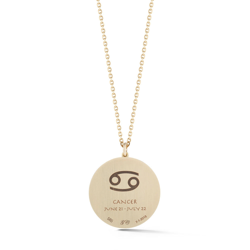 Zodiac Medallion with Transitional Belcher Chain