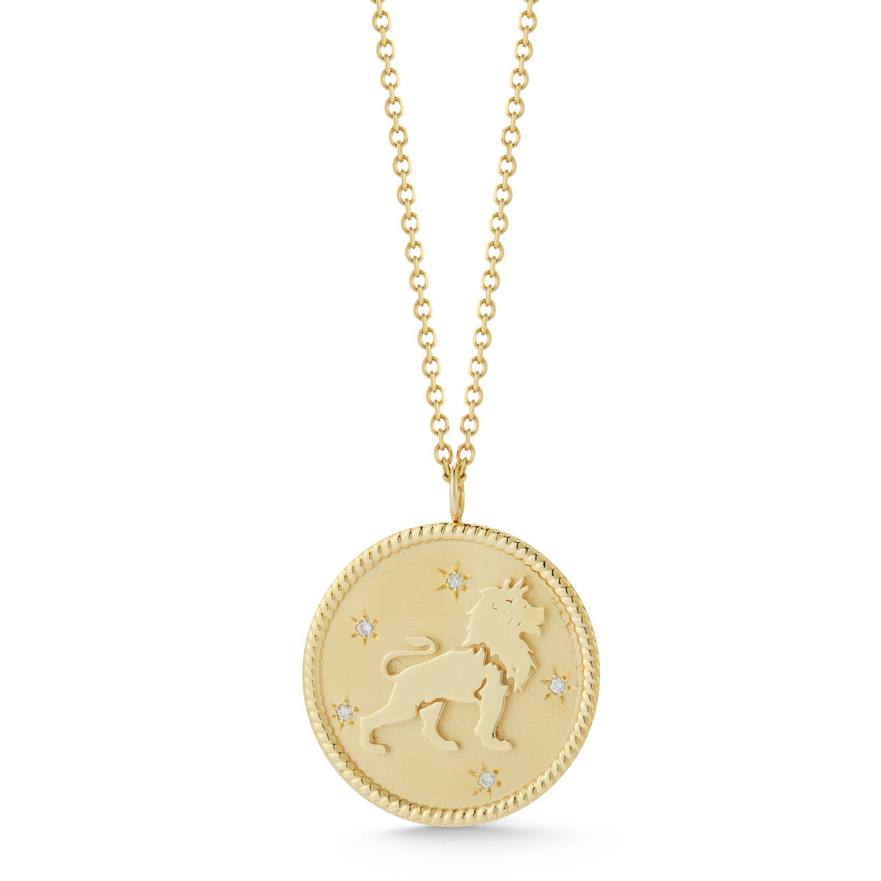 Zodiac Medallion with Transitional Belcher Chain