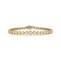 Graduating Diamond Bezel Bracelet