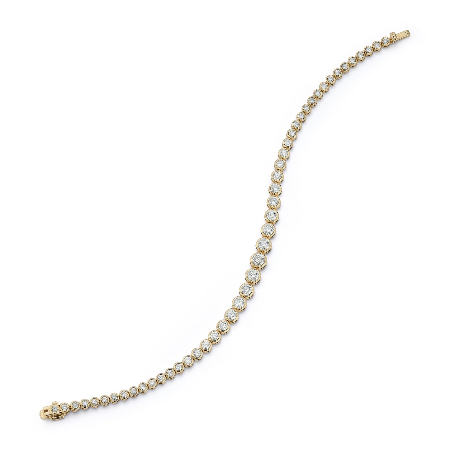 Graduating Diamond Bezel Bracelet