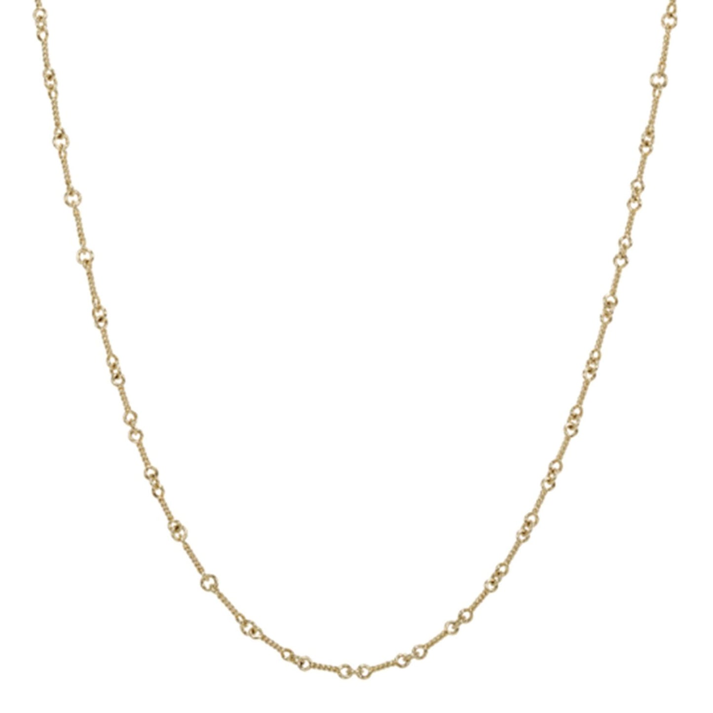 Handmade Twisted Bar Link Chain